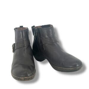 EASY SPIRIT Women's Black Booties Comfort Sole 8  Retro Preppy Boho